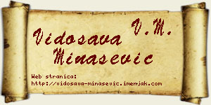 Vidosava Minašević vizit kartica